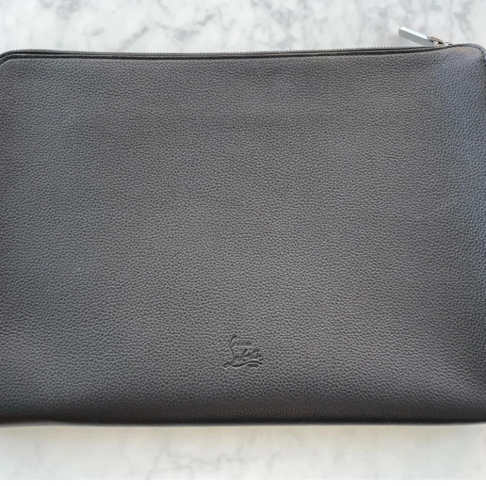 Christian Louboutin Black Leather Men's laptop Bag - Picture 2 of 5